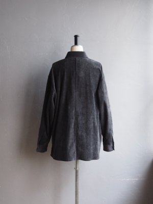 画像6: Still By Hand(スティルバイハンド) コーデュロイシャツブルゾン ブルーチャコール