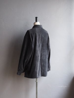 画像7: Still By Hand(スティルバイハンド) コーデュロイシャツブルゾン ブルーチャコール