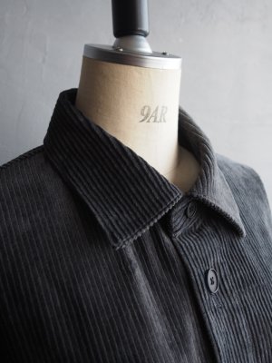 画像11: Still By Hand(スティルバイハンド) コーデュロイシャツブルゾン ブルーチャコール