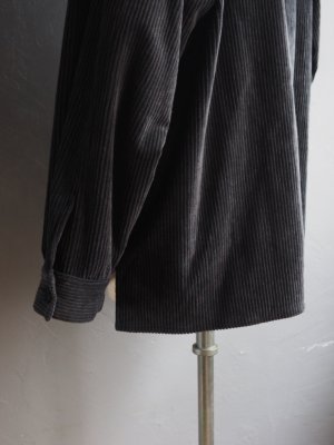 画像20: Still By Hand(スティルバイハンド) コーデュロイシャツブルゾン ブルーチャコール