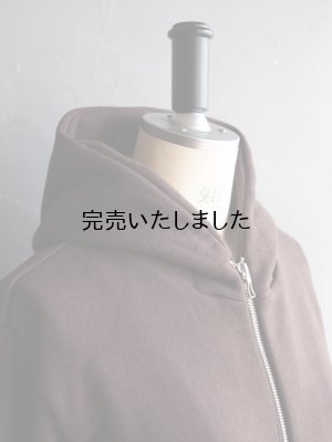 画像12: Still By Hand(スティルバイハンド) ジップパーカー ダークブラウン