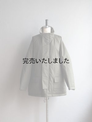 画像7: 【再入荷】Still By Hand(スティルバイハンド)スタンドカラーパデットハーフコート オリーブ