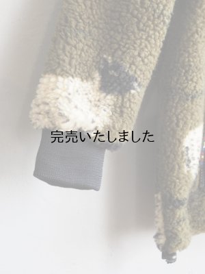 画像4: FARFIELD ORIGINAL(ファーフィールドオリジナル) CHILDS Jacket-キッズサイズフリースジャケット シープ&ラム オリーブ