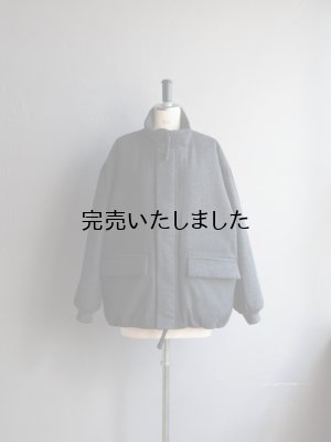 画像4: Still By Hand(スティルバイハンド) ラムウールメルトンショートブルゾン チャコール