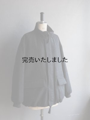 画像9: Still By Hand(スティルバイハンド) ラムウールメルトンショートブルゾン チャコール