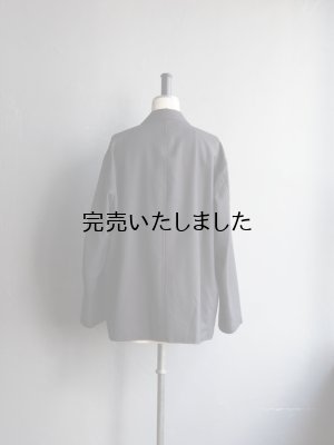 画像6: Still By Hand(スティルバイハンド) ウールナイロン2Bテーラードジャケット インクブラック