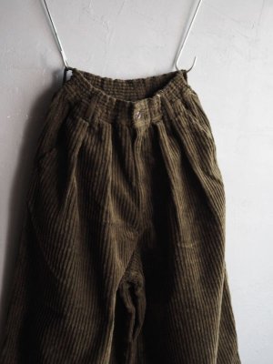 画像3: HARVESTY(ハーベスティ) コーデュロイ サーカスバギーパンツ オリーブ