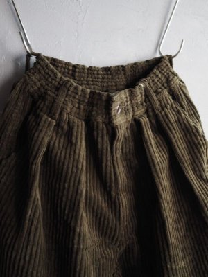 画像4: HARVESTY(ハーベスティ) コーデュロイ サーカスバギーパンツ オリーブ