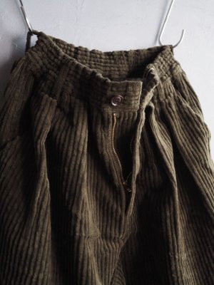 画像5: HARVESTY(ハーベスティ) コーデュロイ サーカスバギーパンツ オリーブ