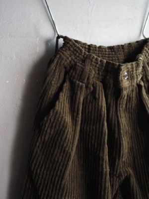 画像6: HARVESTY(ハーベスティ) コーデュロイ サーカスバギーパンツ オリーブ