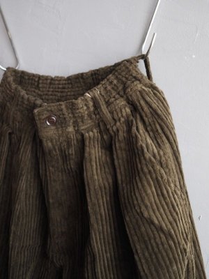 画像7: HARVESTY(ハーベスティ) コーデュロイ サーカスバギーパンツ オリーブ