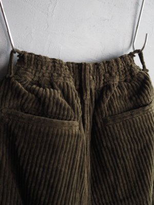 画像12: HARVESTY(ハーベスティ) コーデュロイ サーカスバギーパンツ オリーブ