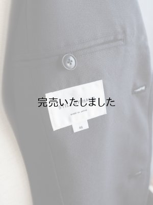 画像23: Still By Hand(スティルバイハンド) ウールナイロン2Bテーラードジャケット インクブラック