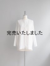 jujudhau(ズーズーダウ) UNCLE SHIRTS-アンクルシャツ- リネンコットンホワイト