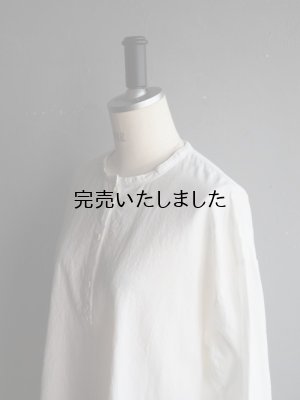 画像9: jujudhau(ズーズーダウ) HENRY SHIRTS-ヘンリーシャツ- リネンコットンホワイト
