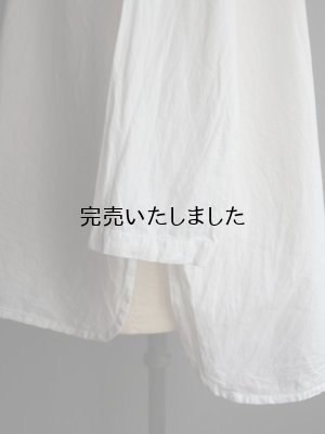 画像10: jujudhau(ズーズーダウ) HENRY SHIRTS-ヘンリーシャツ- リネンコットンホワイト