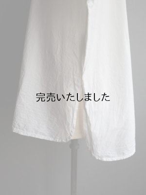 画像11: jujudhau(ズーズーダウ) HENRY SHIRTS-ヘンリーシャツ- リネンコットンホワイト