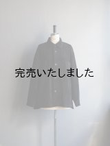 Still By Hand(スティルバイハンド) コーデュロイシャツブルゾン ブラック