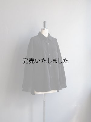 画像5: Still By Hand(スティルバイハンド) コーデュロイシャツブルゾン ブラック