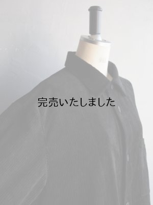 画像9: Still By Hand(スティルバイハンド) コーデュロイシャツブルゾン ブラック