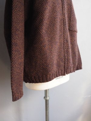画像13: Still By Hand(スティルバイハンド) ニットブルゾン メランジブラウン