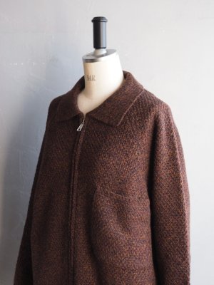 画像14: Still By Hand(スティルバイハンド) ニットブルゾン メランジブラウン