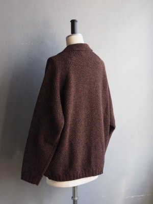 画像17: Still By Hand(スティルバイハンド) ニットブルゾン メランジブラウン