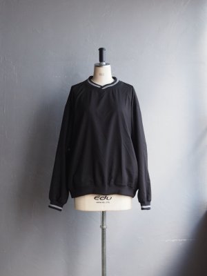 画像1: AKWA(アクア)  PULL OVER CLASSIC SHIRTS - ブラック
