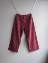 alvana(アルヴァナ) NATURAL TWILL BAKER PANTS ディープパープル