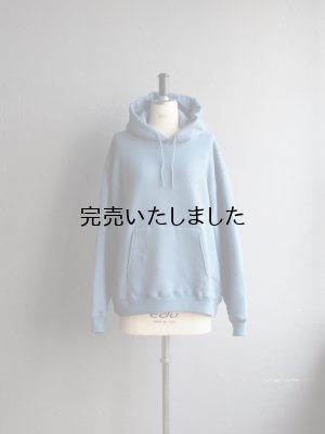 画像1: Still By Hand(スティルバイハンド) フードパーカー スモークブルー
