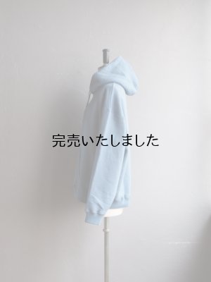 画像2: Still By Hand(スティルバイハンド) フードパーカー スモークブルー