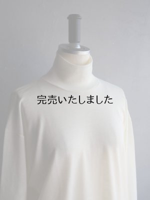 画像5: Gicipi(ジチピ) CERVO-ウールシルクリラックスフィットタートルネックニットソー エクル