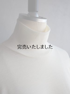 画像6: Gicipi(ジチピ) CERVO-ウールシルクリラックスフィットタートルネックニットソー エクル