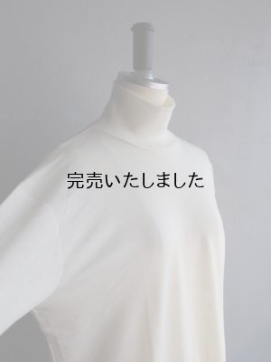 画像7: Gicipi(ジチピ) CERVO-ウールシルクリラックスフィットタートルネックニットソー エクル