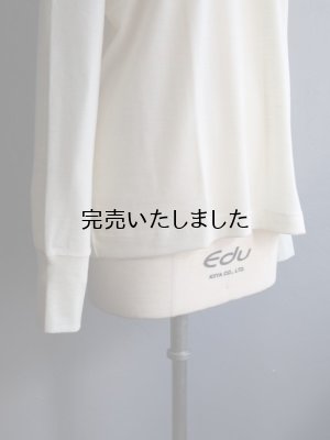 画像8: Gicipi(ジチピ) CERVO-ウールシルクリラックスフィットタートルネックニットソー エクル