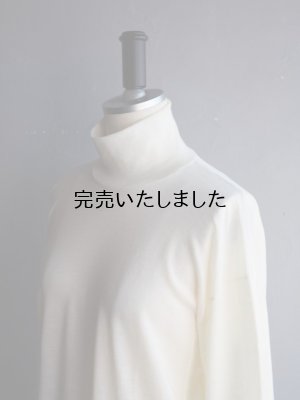 画像9: Gicipi(ジチピ) CERVO-ウールシルクリラックスフィットタートルネックニットソー エクル