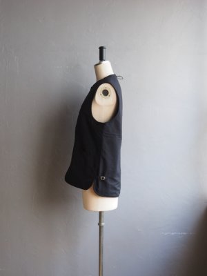 画像2: ARAN(アラン) ナイロンタッサー ライナーベスト ブラック