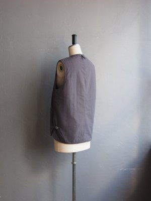 画像3: ARAN(アラン) ナイロンタッサー ライナーベスト ダークグレー