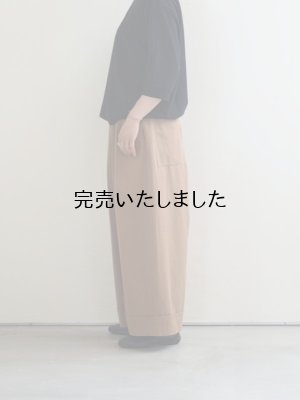 画像2: pub(ピューブ) バーバリークロスワイドパンツ  キャメル