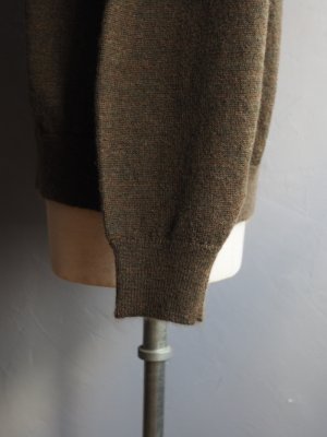 画像15: Still By Hand(スティルバイハンド) ウールモヘアポロカラーカーディガン オリーブ