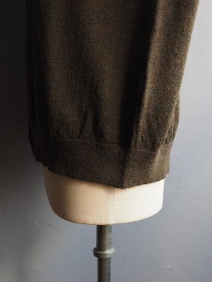 画像16: Still By Hand(スティルバイハンド) ウールモヘアポロカラーカーディガン オリーブ