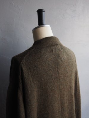 画像18: Still By Hand(スティルバイハンド) ウールモヘアポロカラーカーディガン オリーブ