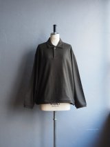 Still By Hand(スティルバイハンド) ウールシルクスピンドルポロシャツ オリーブ