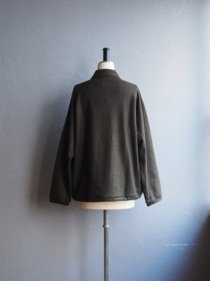 画像3: Still By Hand(スティルバイハンド) ウールシルクスピンドルポロシャツ オリーブ