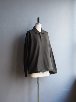 画像5: Still By Hand(スティルバイハンド) ウールシルクスピンドルポロシャツ オリーブ