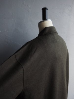 画像17: Still By Hand(スティルバイハンド) ウールシルクスピンドルポロシャツ オリーブ