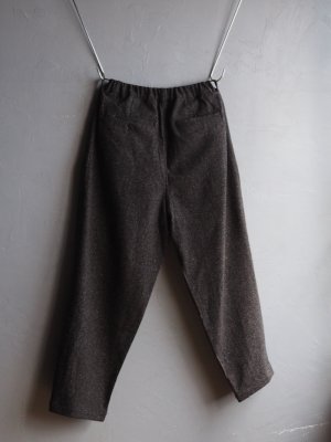 画像13: Still By Hand(スティルバイハンド) ウールシルクネップイージーテーパードパンツ ブラウン