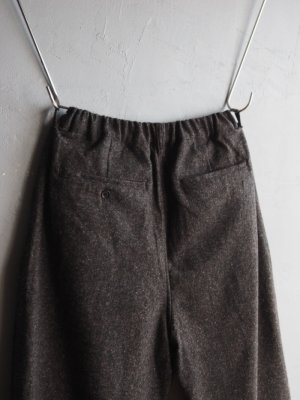 画像14: Still By Hand(スティルバイハンド) ウールシルクネップイージーテーパードパンツ ブラウン