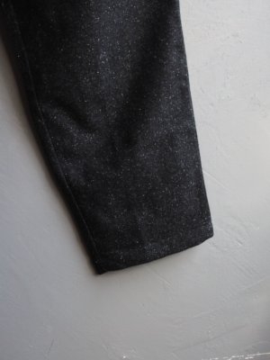 画像9: Still By Hand(スティルバイハンド) ウールシルクネップイージーテーパードパンツ チャコール