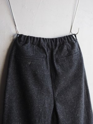 画像13: Still By Hand(スティルバイハンド) ウールシルクネップイージーテーパードパンツ チャコール